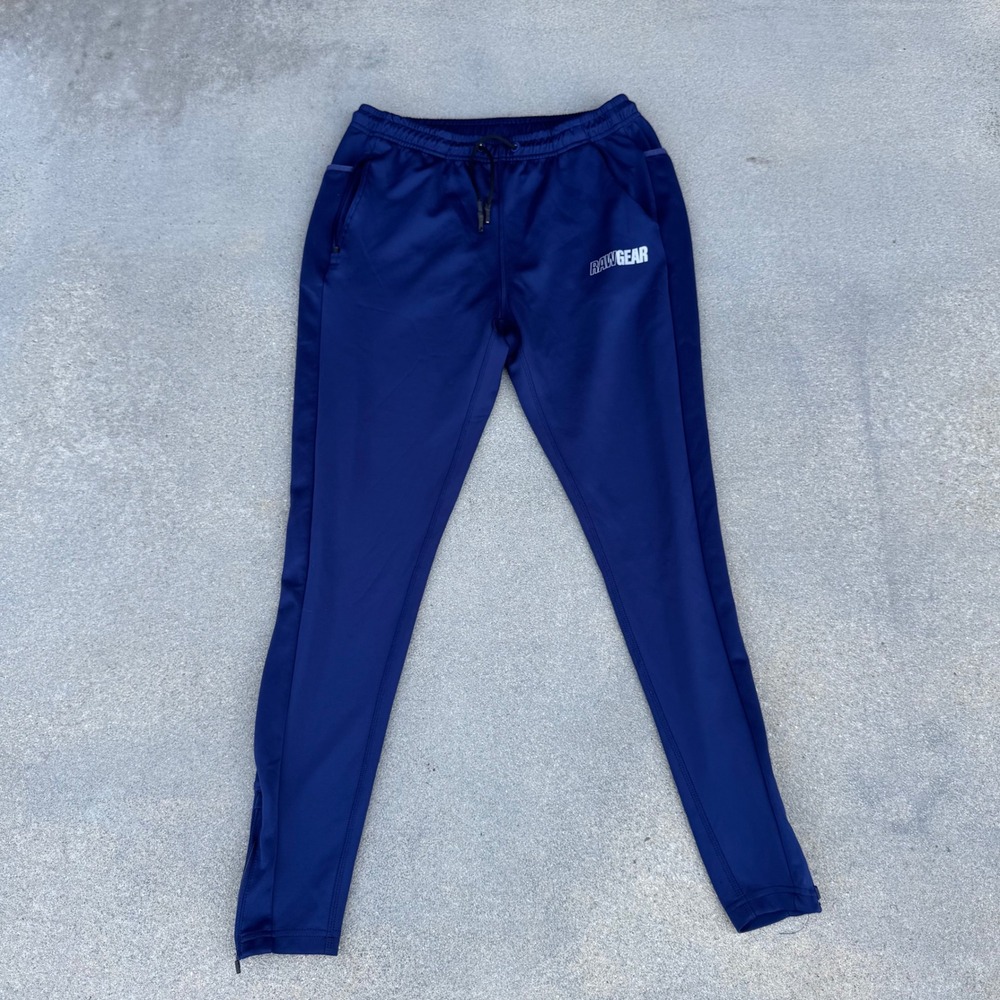 RawGear Mens Navy Blue Athletic Joggers Tapered Training Pants RG224 Size M
